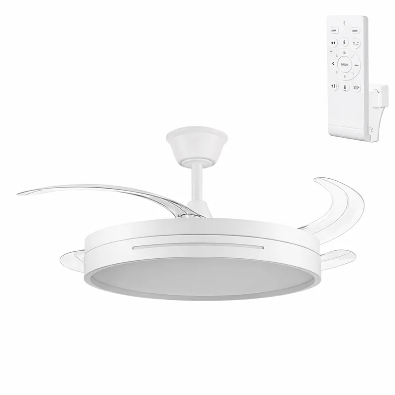 Vit DC-fläkt sommar-vinterfunktion 59w6980lm 3500-4000-6500k