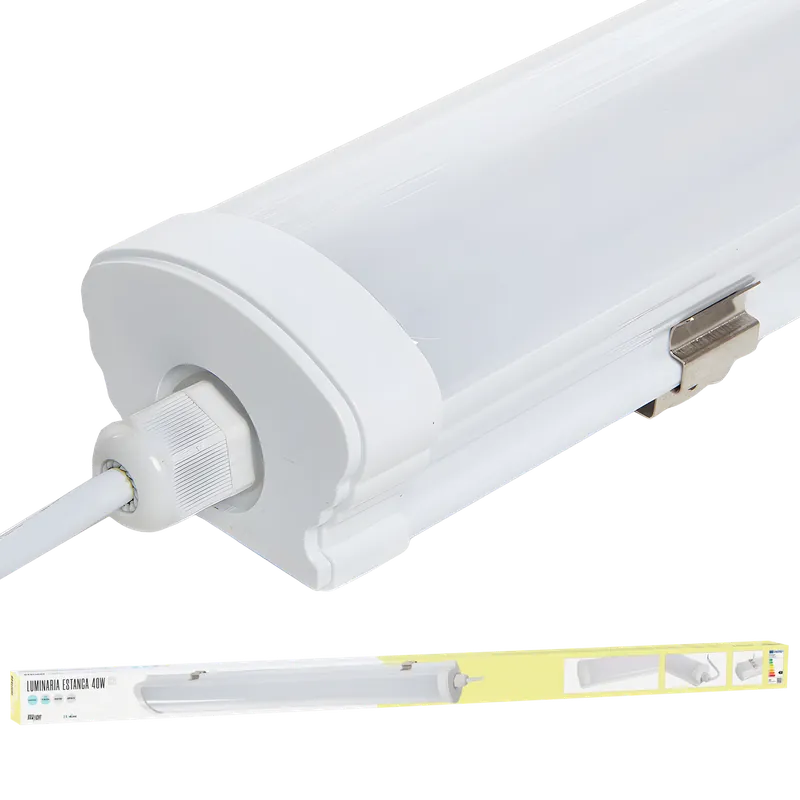 Vattentät LED-utrustning 40W 3.600Lm 6000ºK 120Cm IP65 50.000H [BX3-WP-40W-1200-CW]