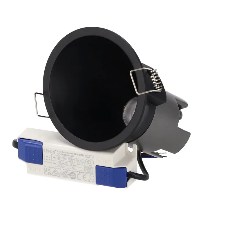 6W LED-downlight 90Lm/W UGR<15 CRI>95 2700ºK 50 000H