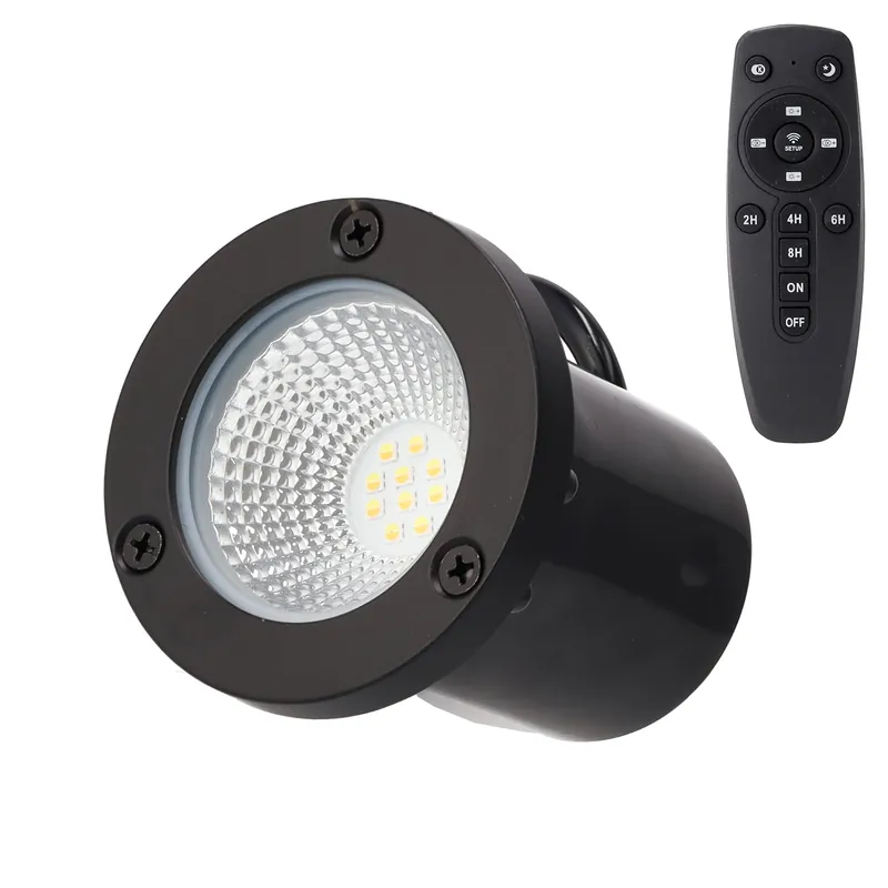 5W infälld LED-trädgårdsspotlight IP65 CCT (justerbar ljusfärg) fjärrkontroll