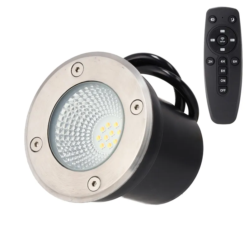 5W infälld LED-trädgårdsspotlight IP65 CCT (justerbar ljusfärg) fjärrkontroll
