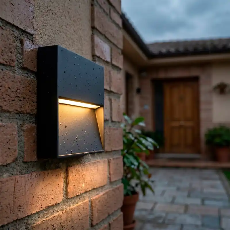 7W IP54 Rektangulär LED-vägglampa för utomhusbruk, 2700K