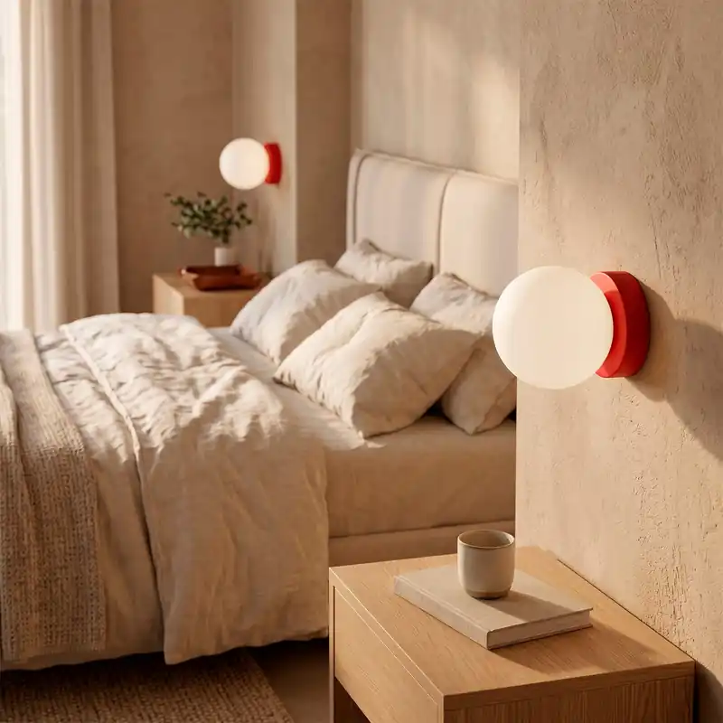 Aplique de pared bola cristal "Alba"