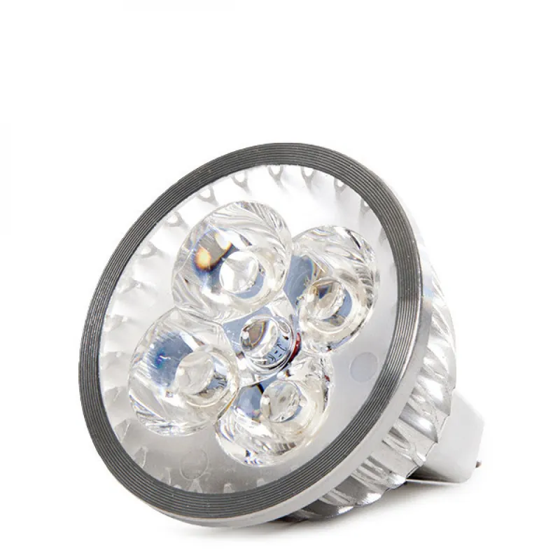 Ampoule LED GU5.3 4W 300Lm 6000ºK MR16 24V Epistar 40 000H [CA-MR16-24V-4W-CW]