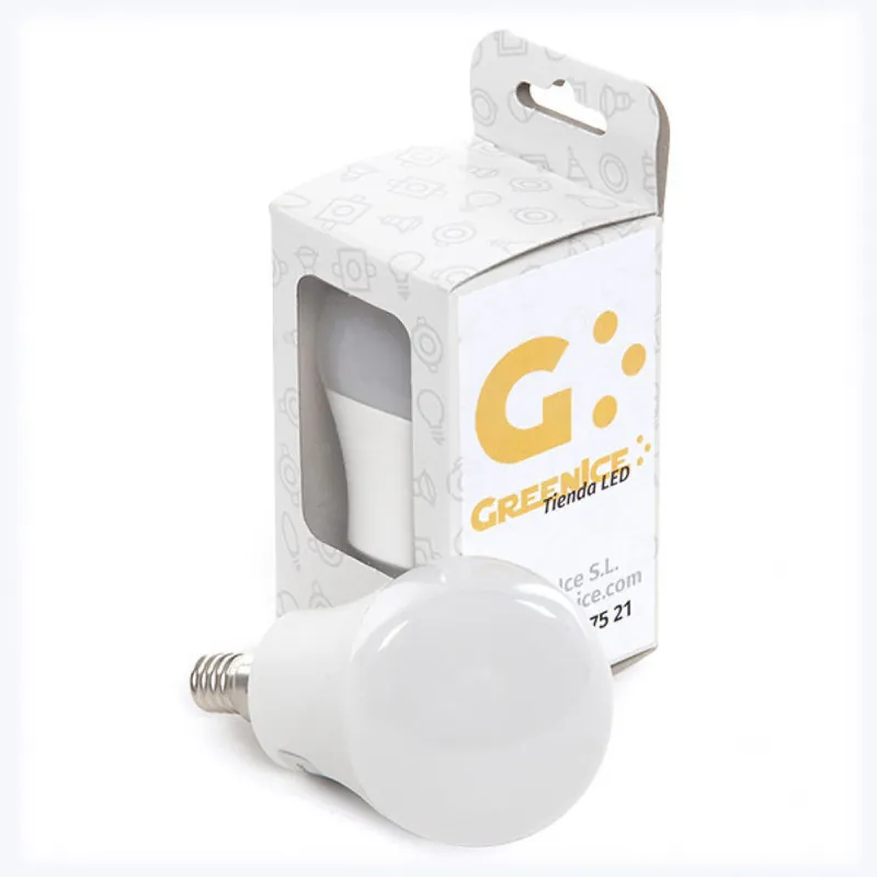 Ampoule LED E14 7W 520Lm 6000ºK Boîtier Personnalisé 40 000H [HO-C37-E14-7W-RC-CW-EP03]