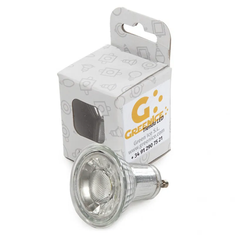 Ampoule LED GU10 7W 550Lm 6000ºK Boîtier Personnalisé 40 000H [JY-GU10-G7W-CW-EP07]
