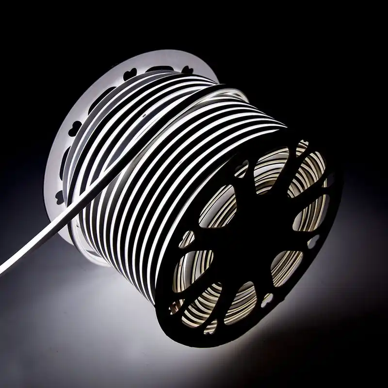 Tuyau de Bande LED "Neon Flex" 6W 6000ºK 24V 8x16mm Simple 120xSMD2835 6W/M x1M 40 000H - Coupe 5CM [HONSPVC8x16S220CMCW]