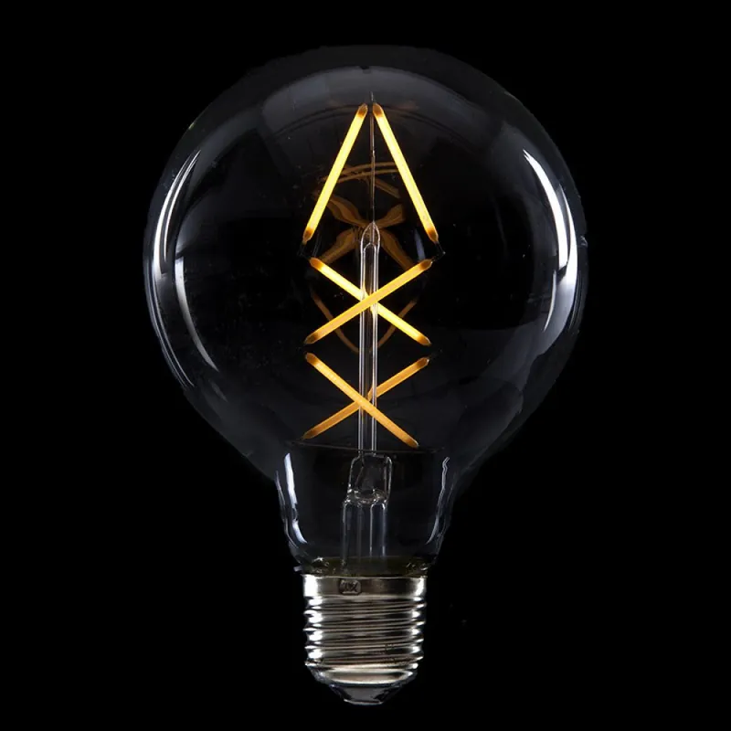 Ampoule LED E27 4W 288Lm 2000ºK Filament G95 40 000H [HO-LF-G95FI-E27-6WWW]