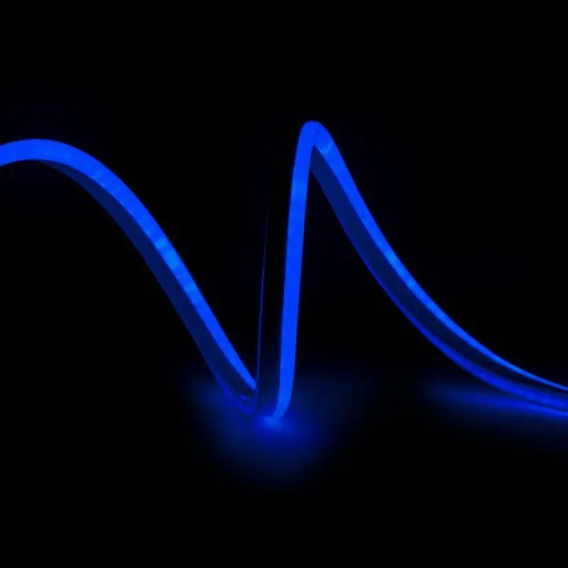 Tuyau de Bande LED "Neon Flex" 4W 220V 6x12mm SMD2835 120/M x1M 40 000H [CA-NF6X12-B] -Bleu