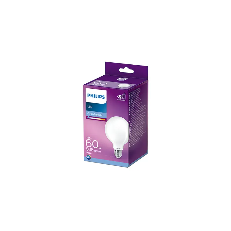 Ampoule LED Philips E27 G93 7W 806Lm 6500K [PH-929002371001]