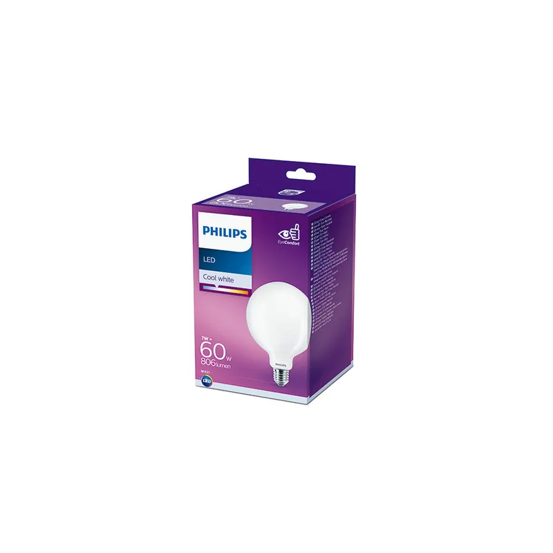 Ampoule LED Philips E27 G120 7W 806Lm 4000K [PH-929002025301]