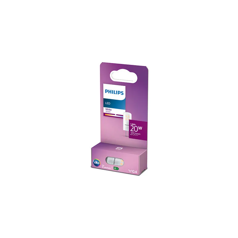 Ampoule LED Philips G4 12V 1.8W 215Lm 3000K [PH-929002389117]
