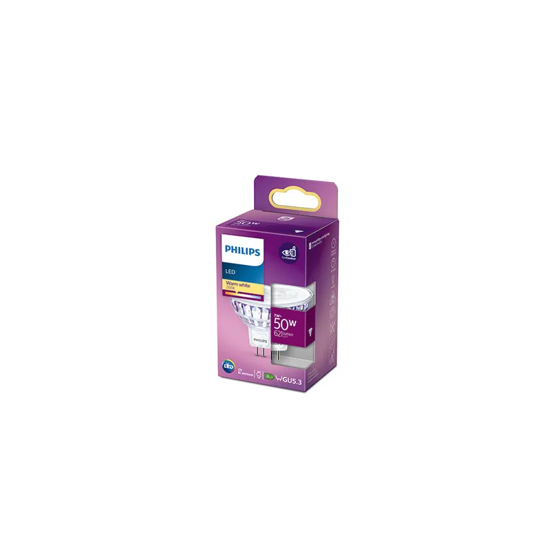 Ampoule LED Philips MR16 36D 7W 621Lm 2700K [PH-929001904855]