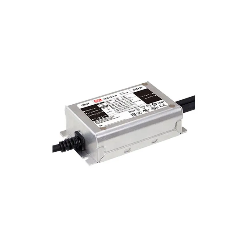 XLG-50-A IP67 Driver MEANWELL Puissance Constante Dans:: 90-305VAC En Dehors:: 22-54VDC Corriente 530-2100mA 50W PFC Potenciom