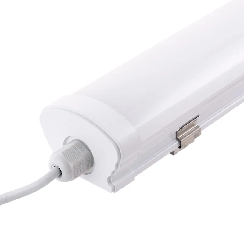 Vattentät länkbar LED-utrustning 40 W 3 600 Lm 6000 ºK 120 cm IP65 50 000 H Mikrovågsavkännare [HO-WP-40W-1200-CW]
